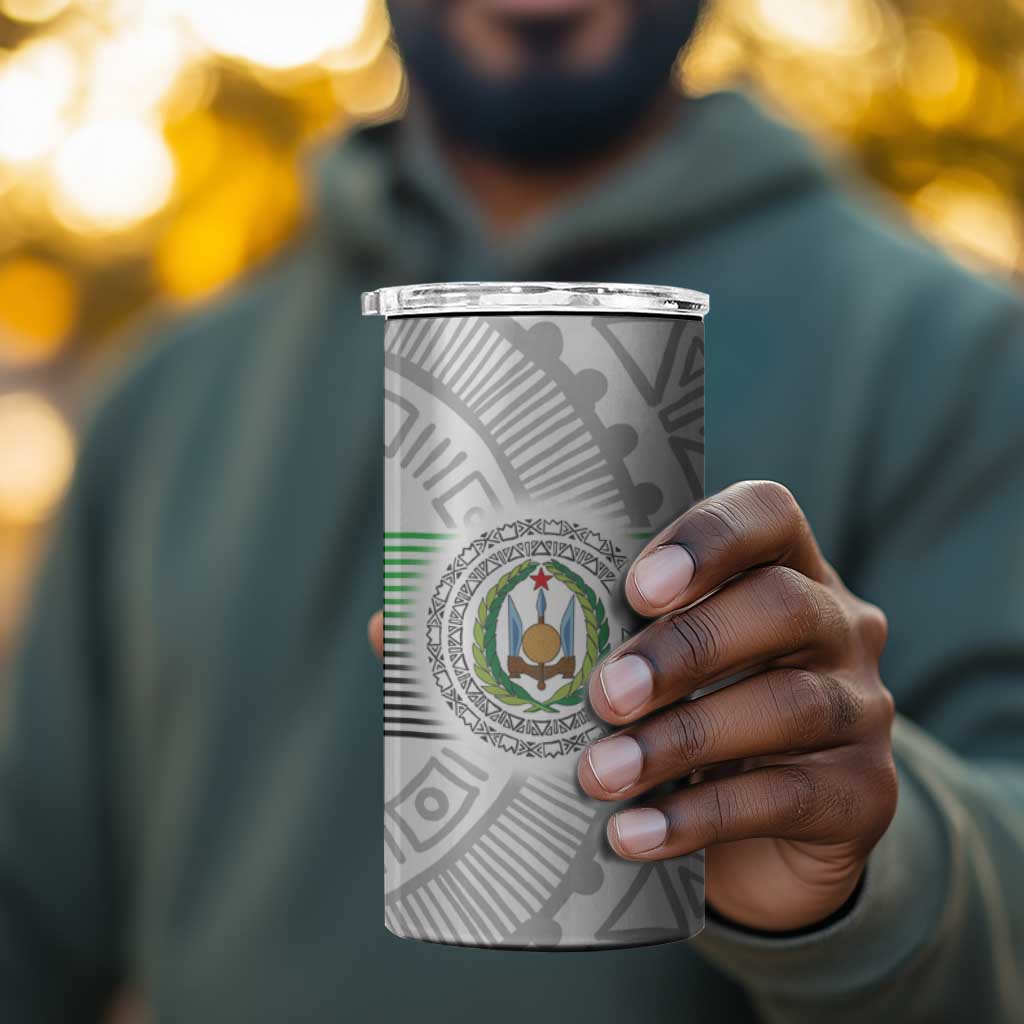 African Tribal Djibouti Roots 4 in 1 Can Cooler Tumbler Urban Streetwear TS04