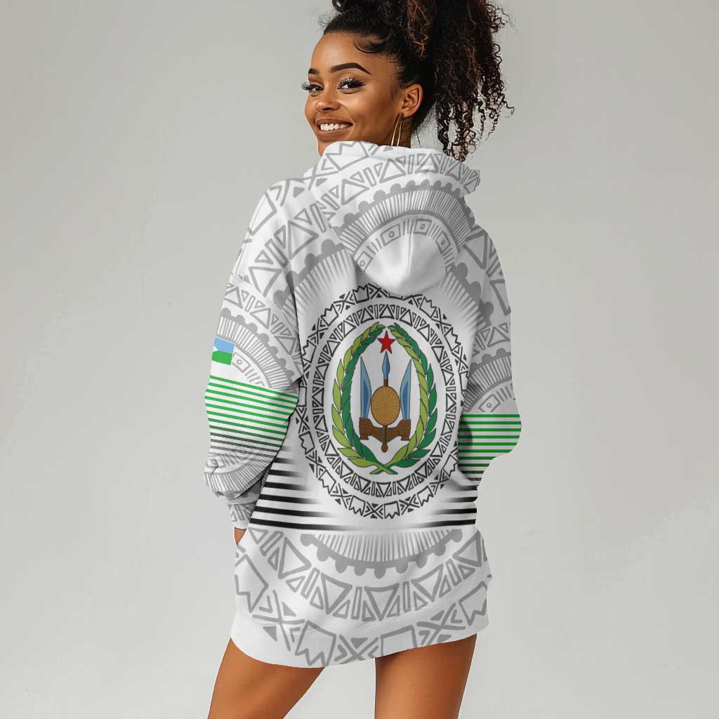 African Tribal Djibouti Roots Hoodie Dress Urban Streetwear TS04