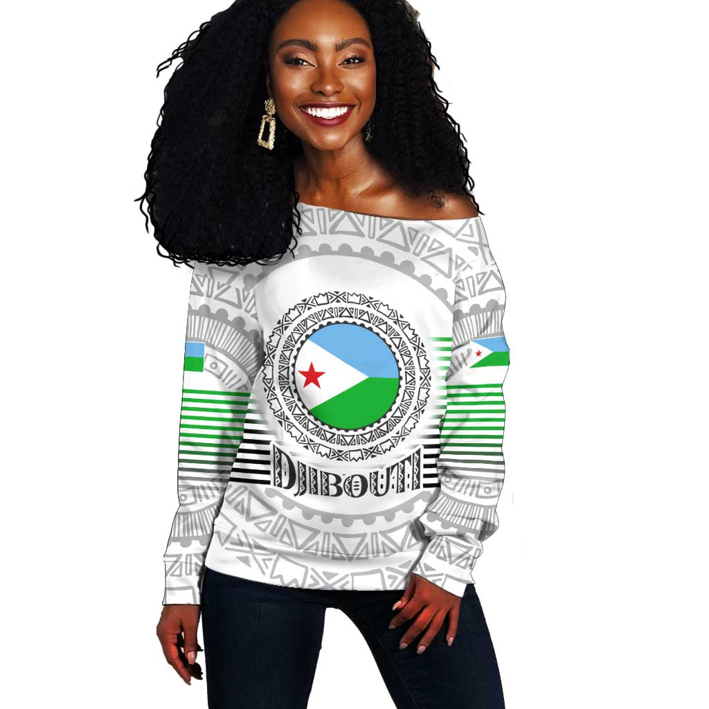 African Tribal Djibouti Roots Off Shoulder Sweater Urban Streetwear TS04