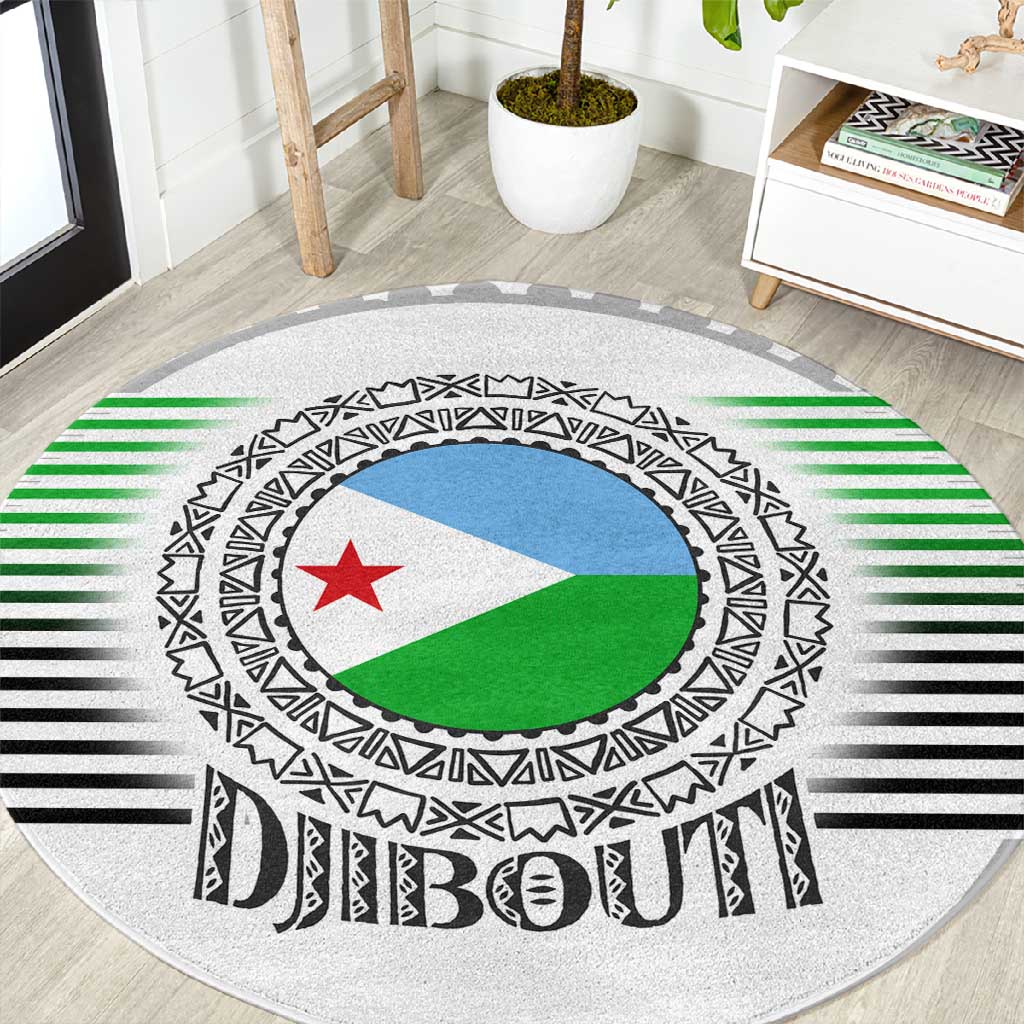 African Tribal Djibouti Roots Round Carpet Urban Streetwear TS04