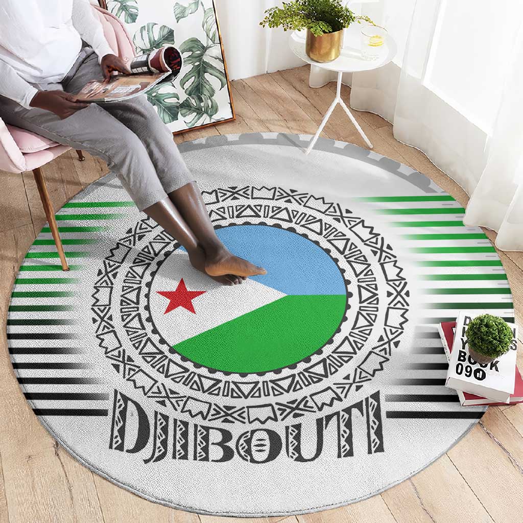 African Tribal Djibouti Roots Round Carpet Urban Streetwear TS04