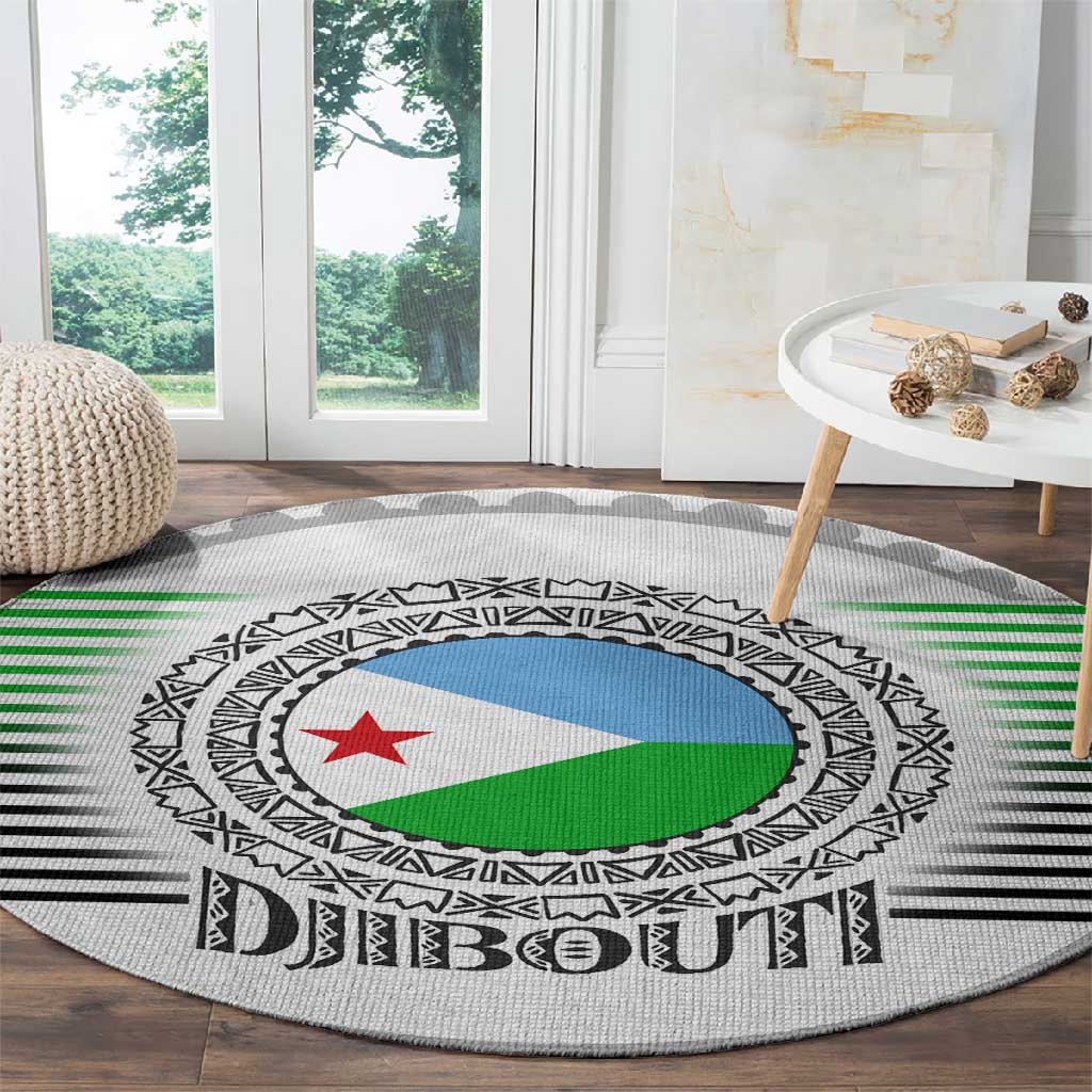 African Tribal Djibouti Roots Round Carpet Urban Streetwear TS04