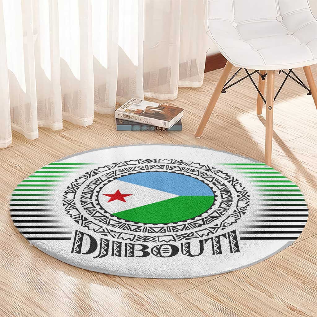 African Tribal Djibouti Roots Round Carpet Urban Streetwear TS04
