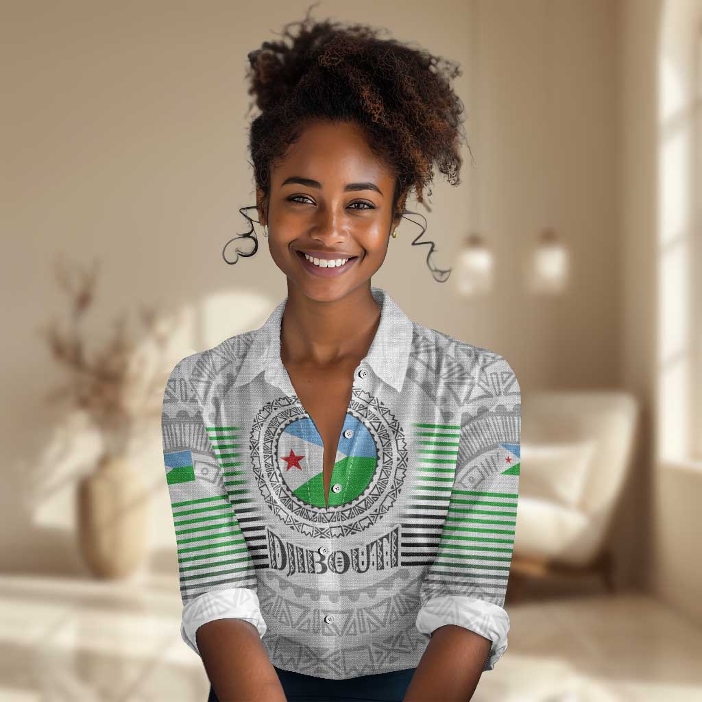 African Tribal Djibouti Roots Women Casual Shirt Urban Streetwear TS04