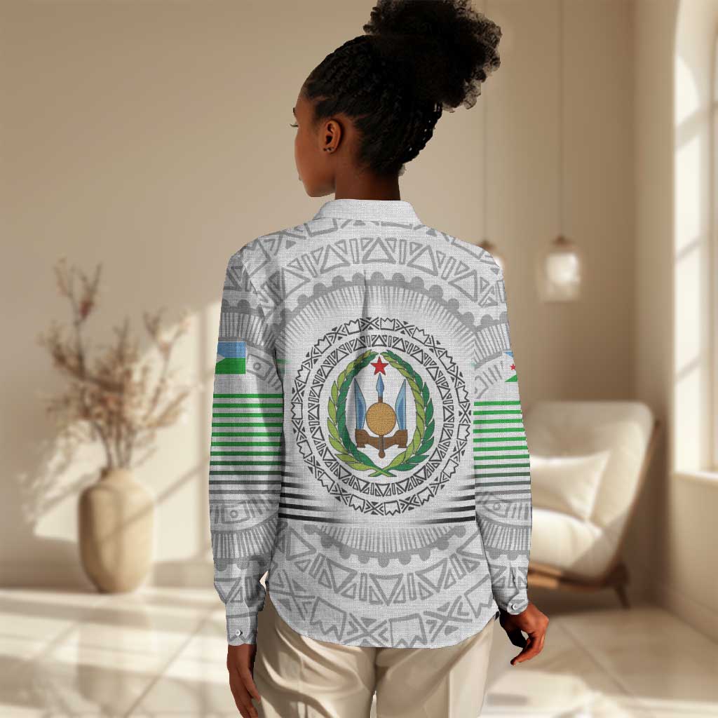 African Tribal Djibouti Roots Women Casual Shirt Urban Streetwear TS04