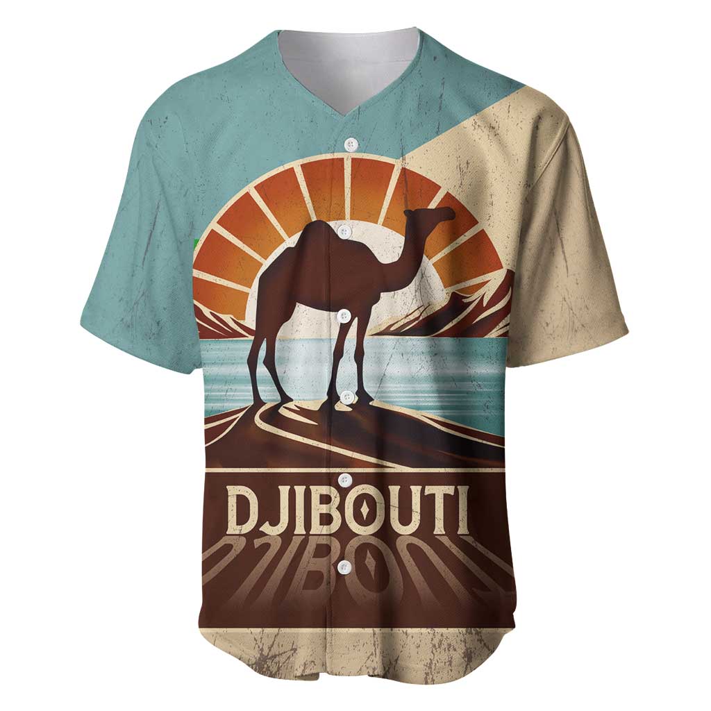 Djibouti Camel Baseball Jersey Where Desert Meets Sea and Heritage Stands Tall TS04