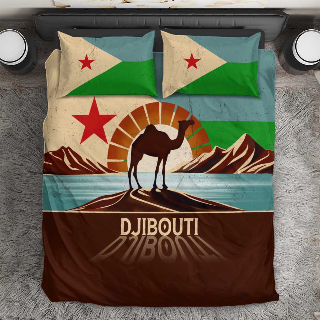 Djibouti Camel Bedding Set Where Desert Meets Sea and Heritage Stands Tall TS04