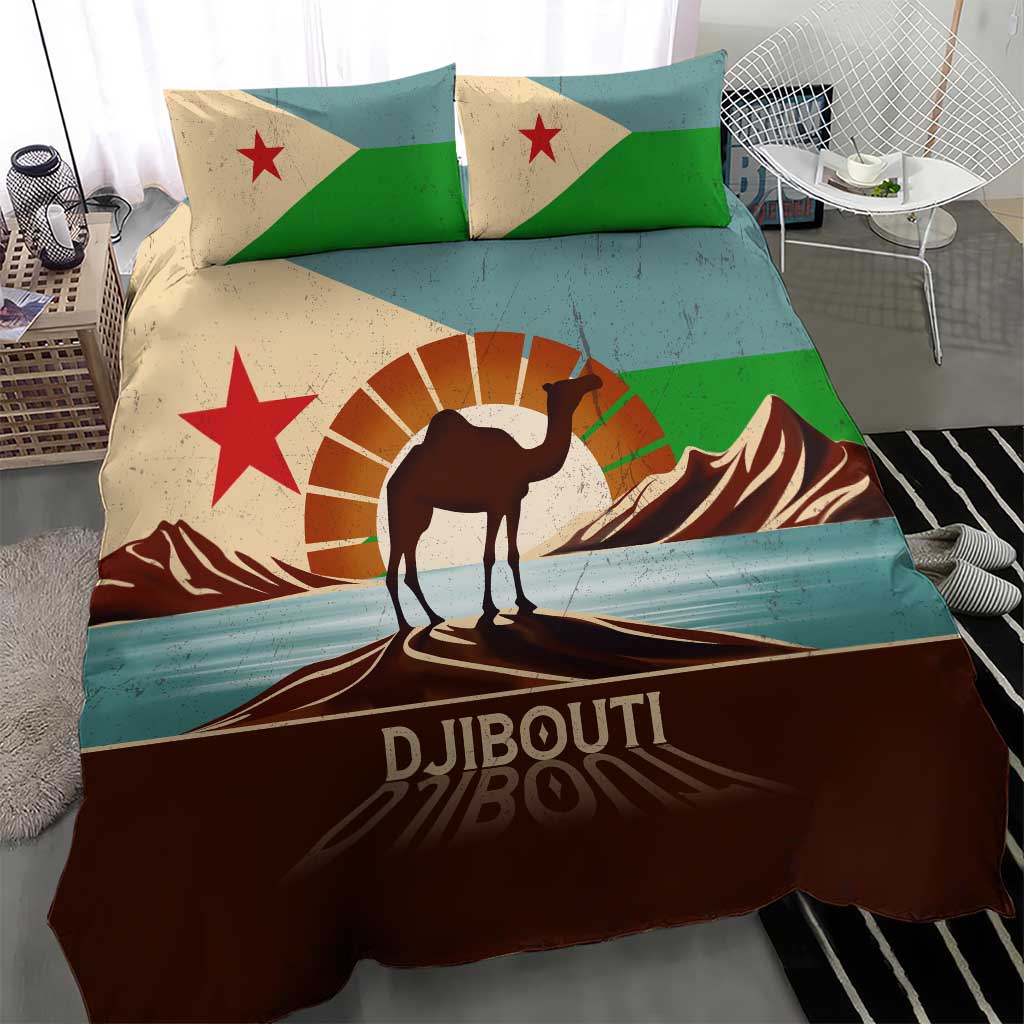 Djibouti Camel Bedding Set Where Desert Meets Sea and Heritage Stands Tall TS04