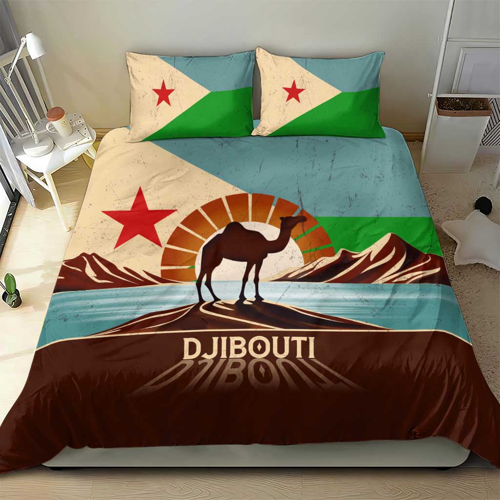 Djibouti Camel Bedding Set Where Desert Meets Sea and Heritage Stands Tall TS04