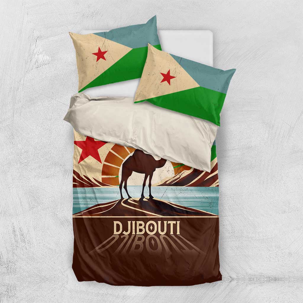 Djibouti Camel Bedding Set Where Desert Meets Sea and Heritage Stands Tall TS04