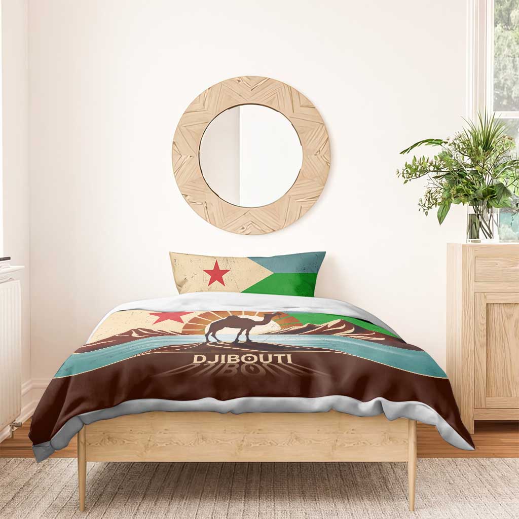 Djibouti Camel Bedding Set Where Desert Meets Sea and Heritage Stands Tall TS04