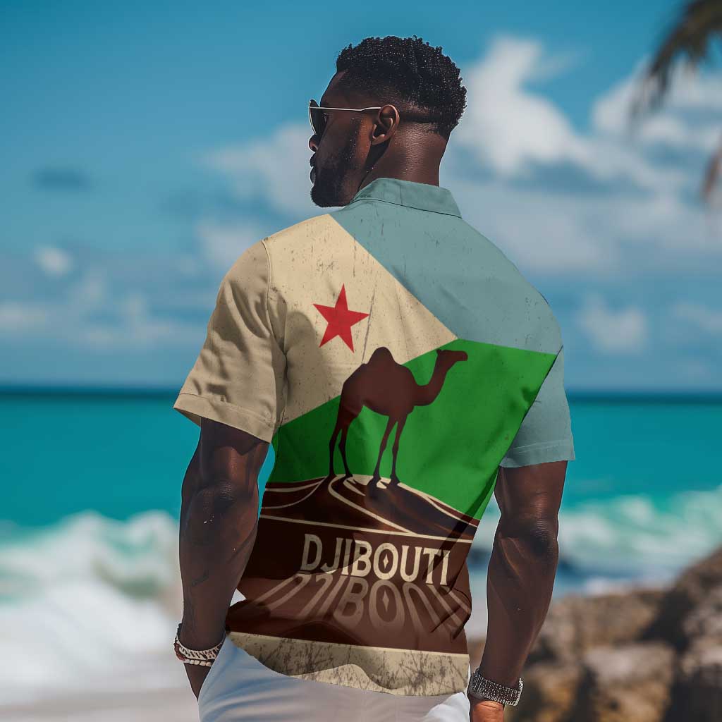 Djibouti Camel Hawaiian Shirt Where Desert Meets Sea and Heritage Stands Tall TS04