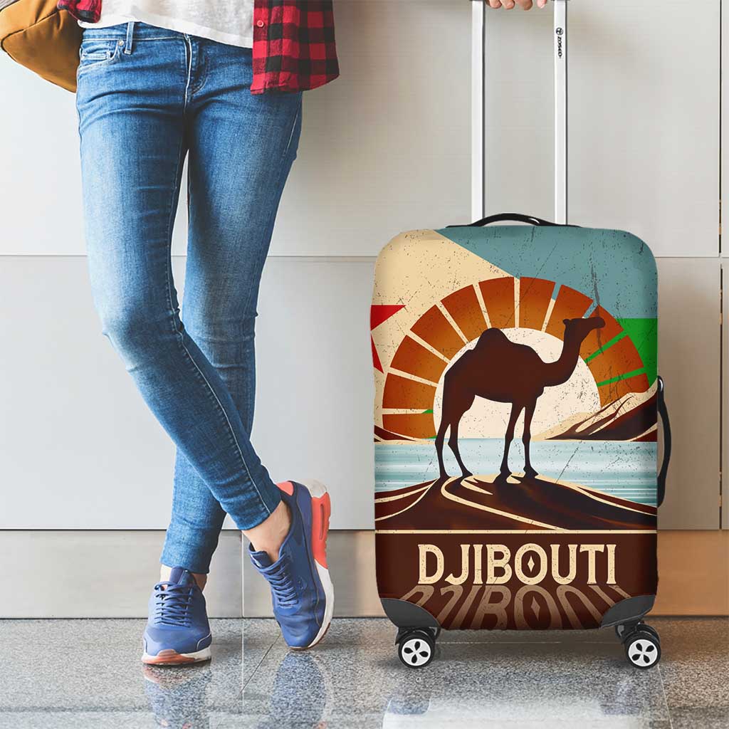 Echoes of Djibouti Luggage Cover Where Desert Meets Sea and Heritage Stands Tall TS04