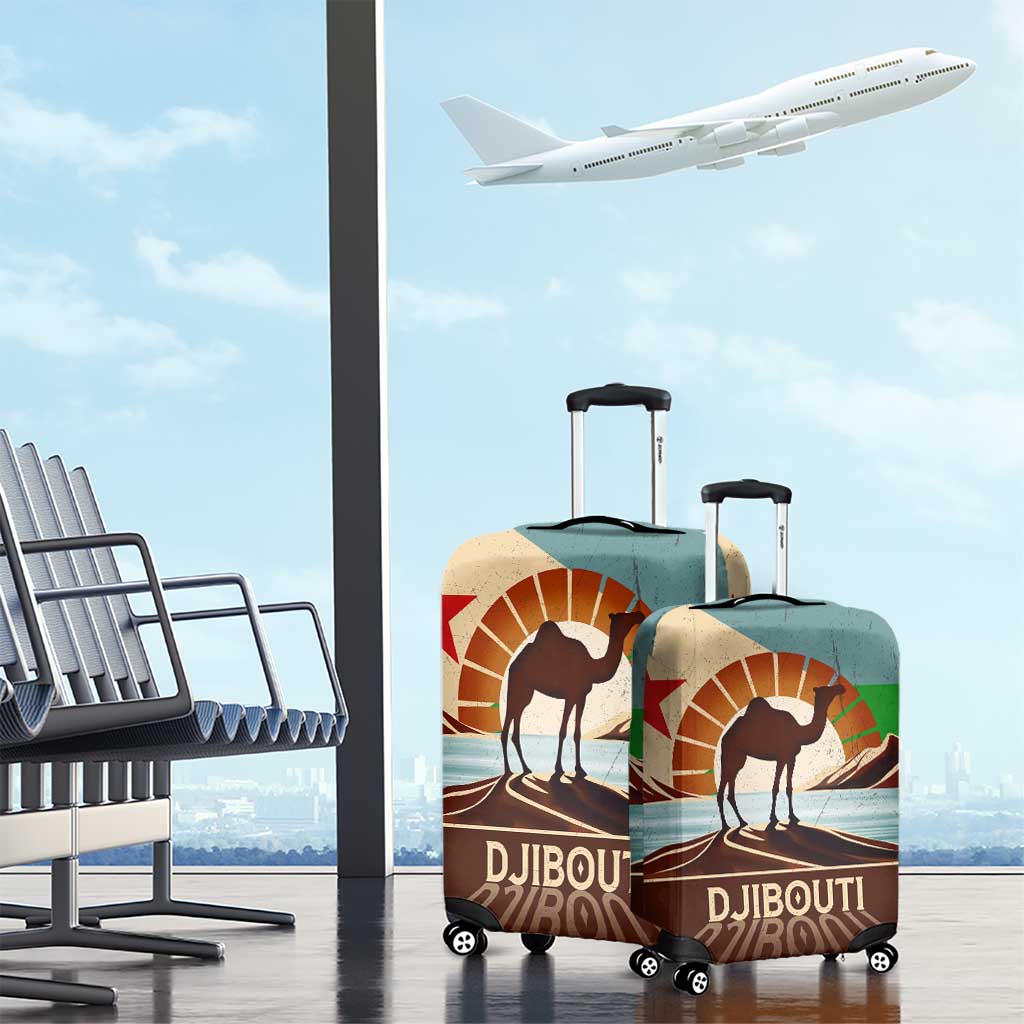 Echoes of Djibouti Luggage Cover Where Desert Meets Sea and Heritage Stands Tall TS04