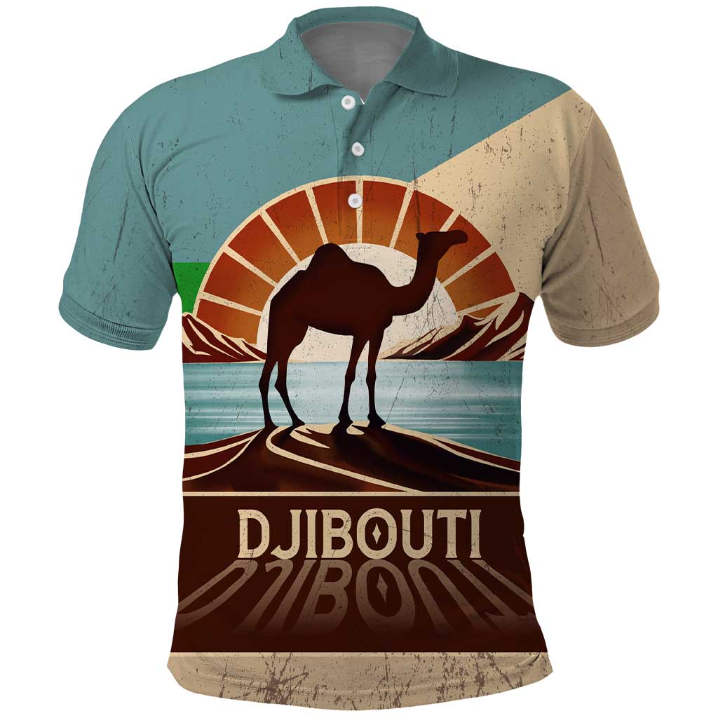 Echoes of Djibouti Polo Shirt Where Desert Meets Sea and Heritage Stands Tall TS04