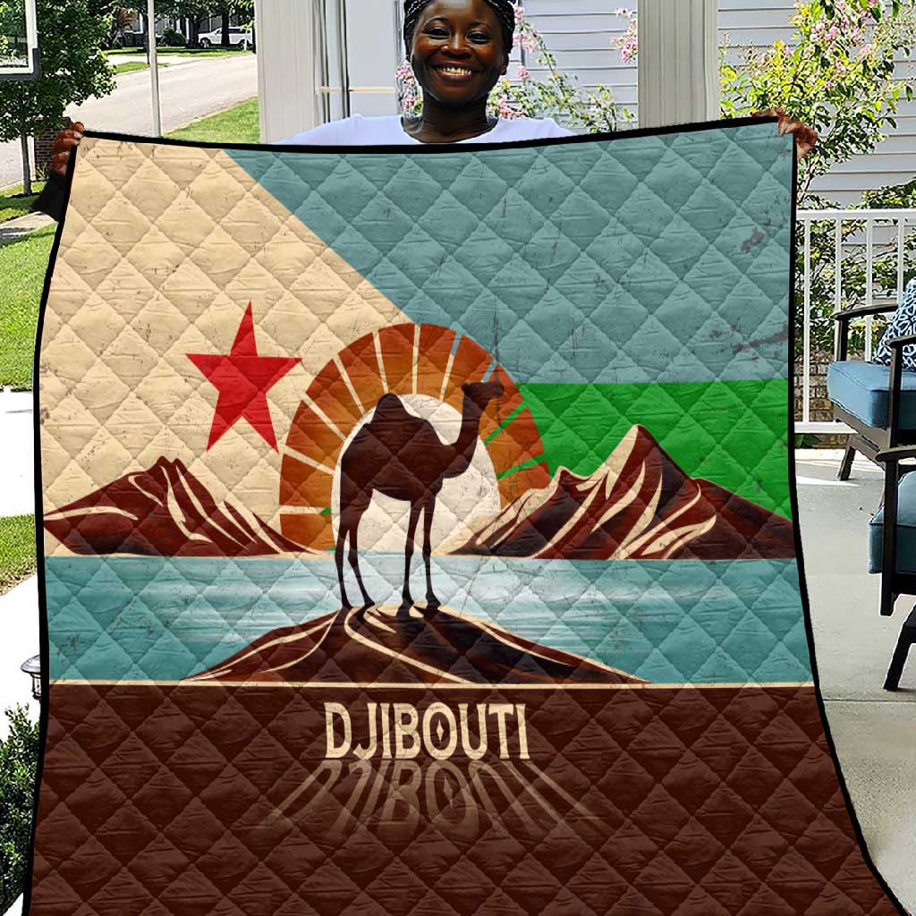 Djibouti Camel Quilt Where Desert Meets Sea and Heritage Stands Tall TS04