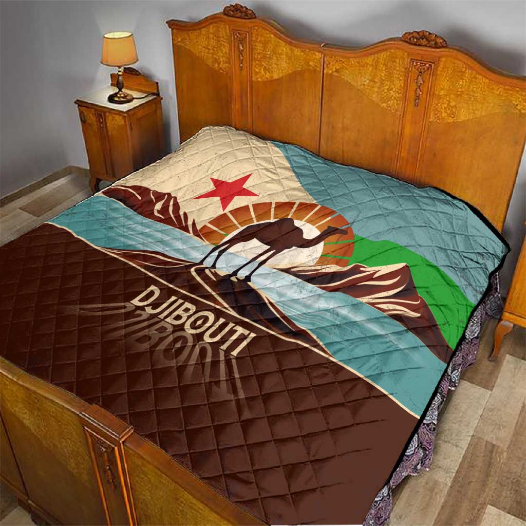 Djibouti Camel Quilt Where Desert Meets Sea and Heritage Stands Tall TS04