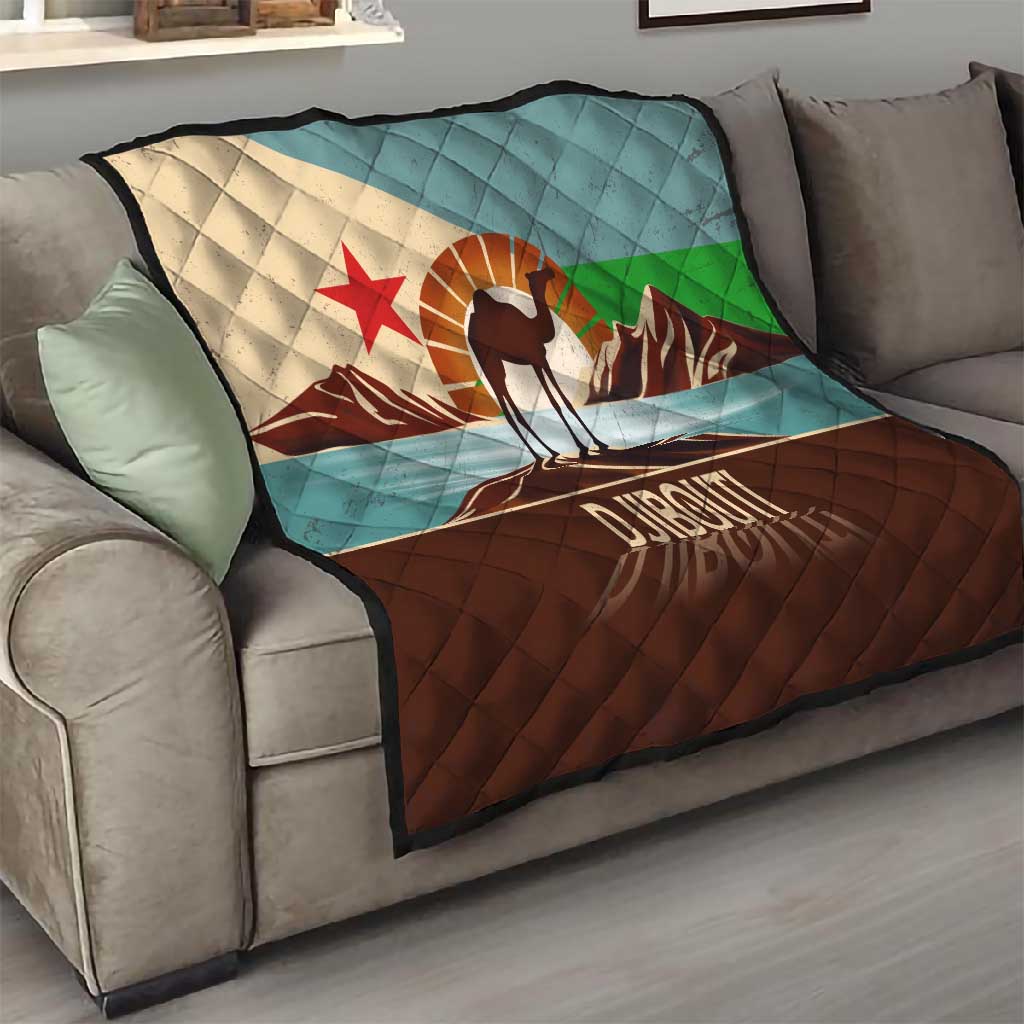Djibouti Camel Quilt Where Desert Meets Sea and Heritage Stands Tall TS04