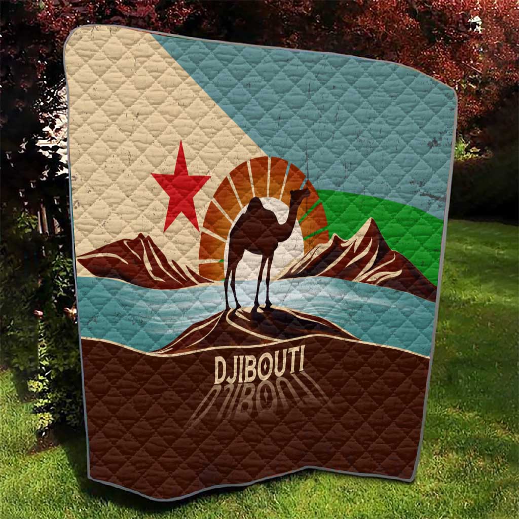 Djibouti Camel Quilt Where Desert Meets Sea and Heritage Stands Tall TS04