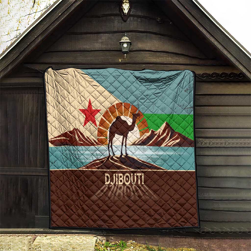 Djibouti Camel Quilt Where Desert Meets Sea and Heritage Stands Tall TS04