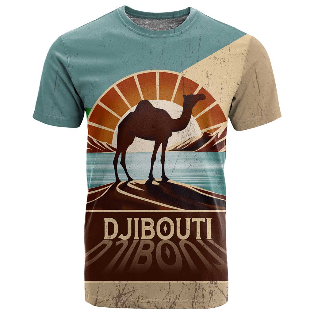 Djibouti Camel T shirt Where Desert Meets Sea and Heritage Stands Tall TS04