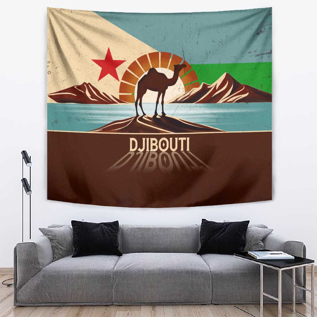 Djibouti Camel Tapestry Where Desert Meets Sea and Heritage Stands Tall TS04