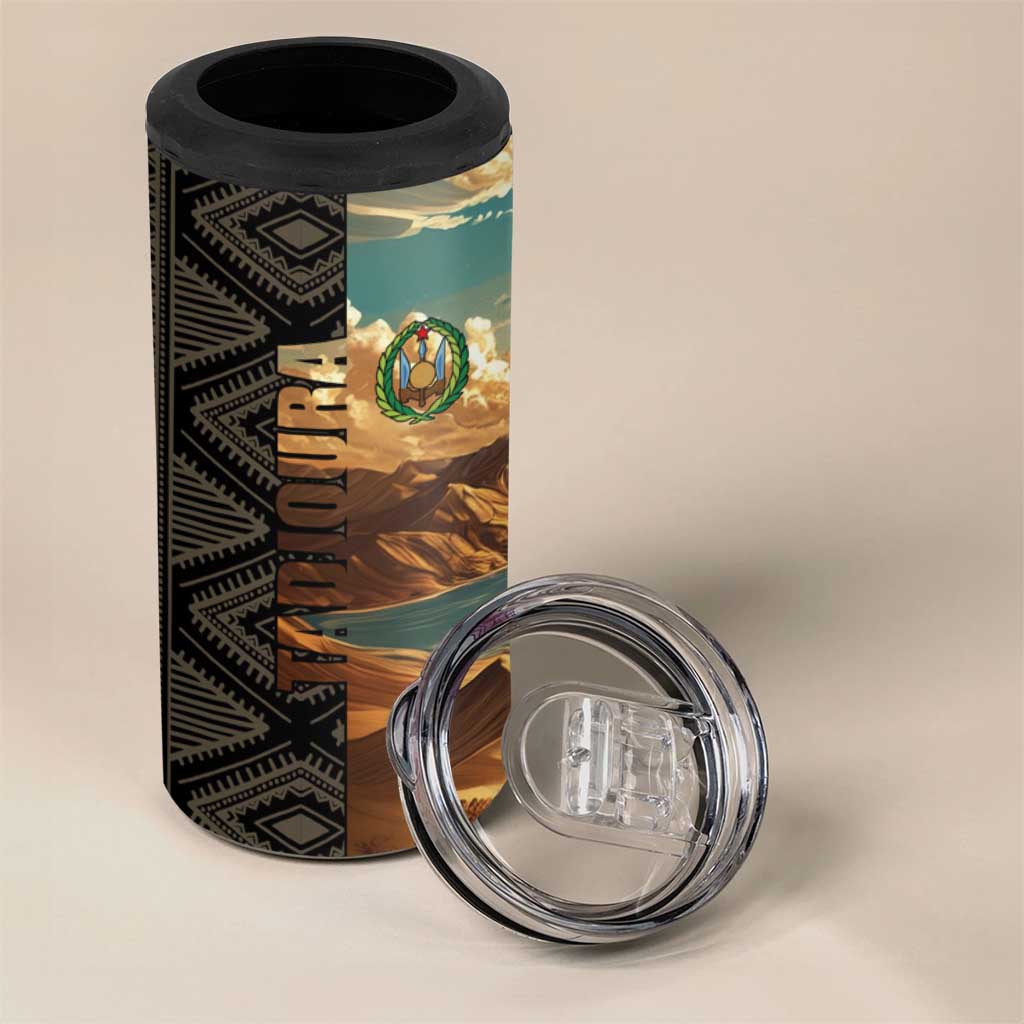 Djibouti Desert 4 in 1 Can Cooler Tumbler Camel Riders and African Pattern TS04