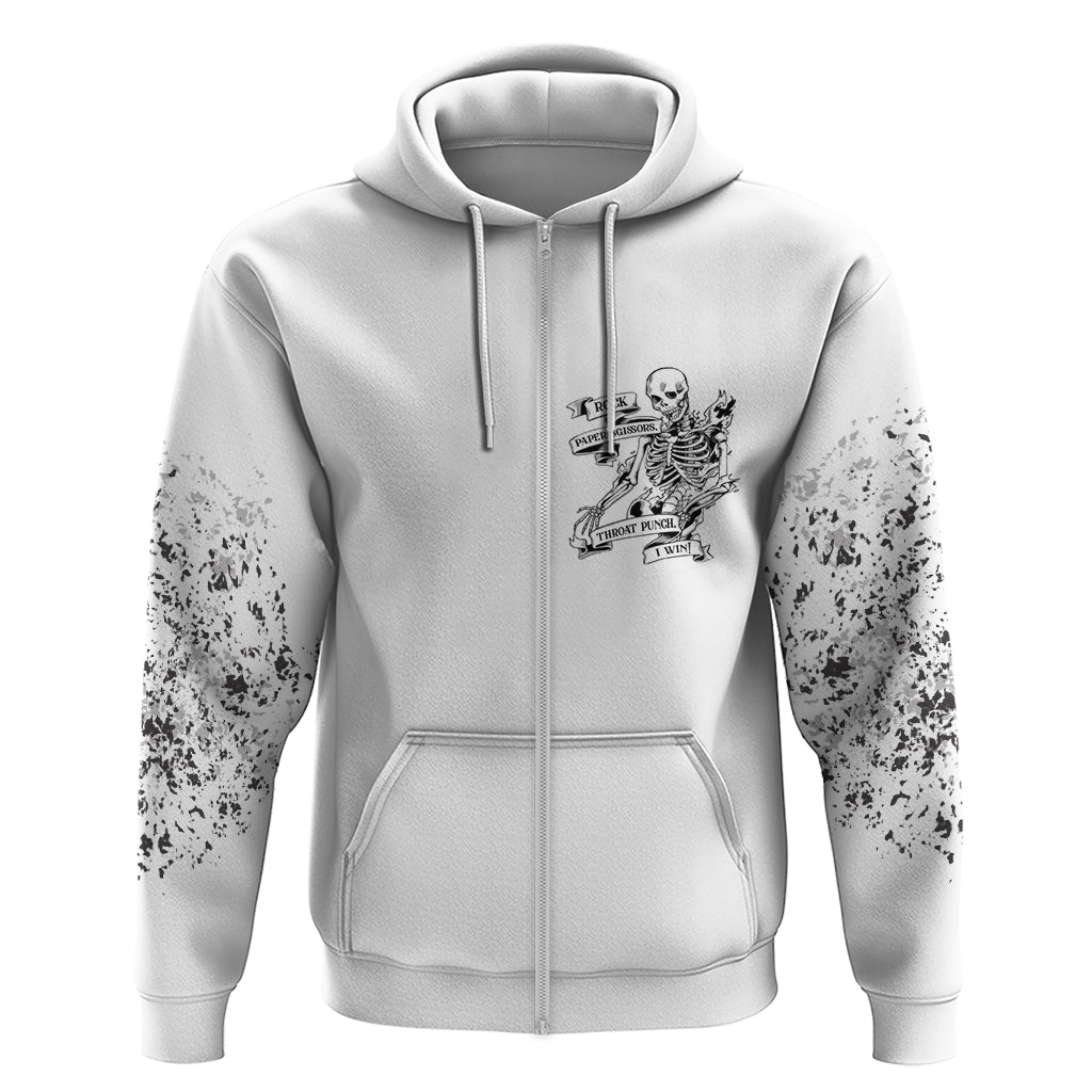 Rock Paper, Sgissors Throat Pungh I Win Hoodie TS04
