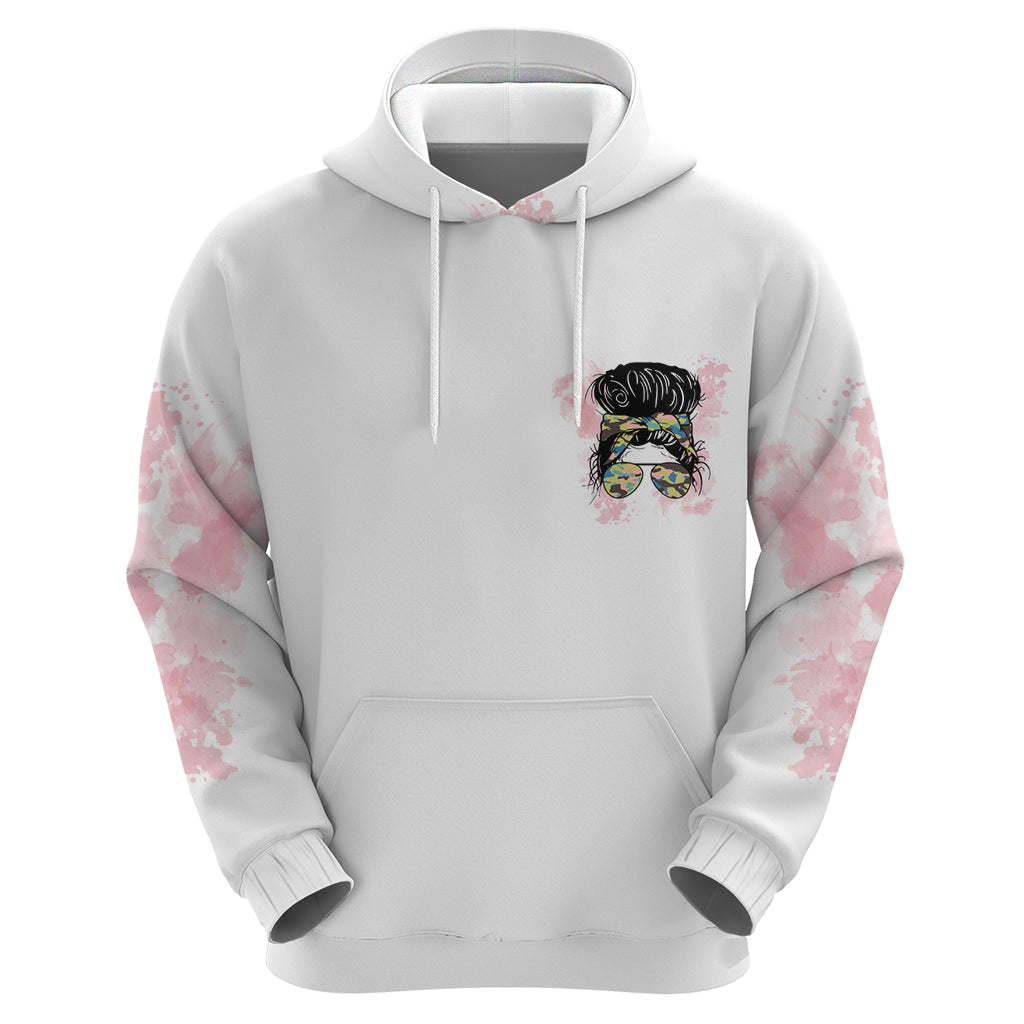 Warning My Mouth Messy Bun Hoodie TS04