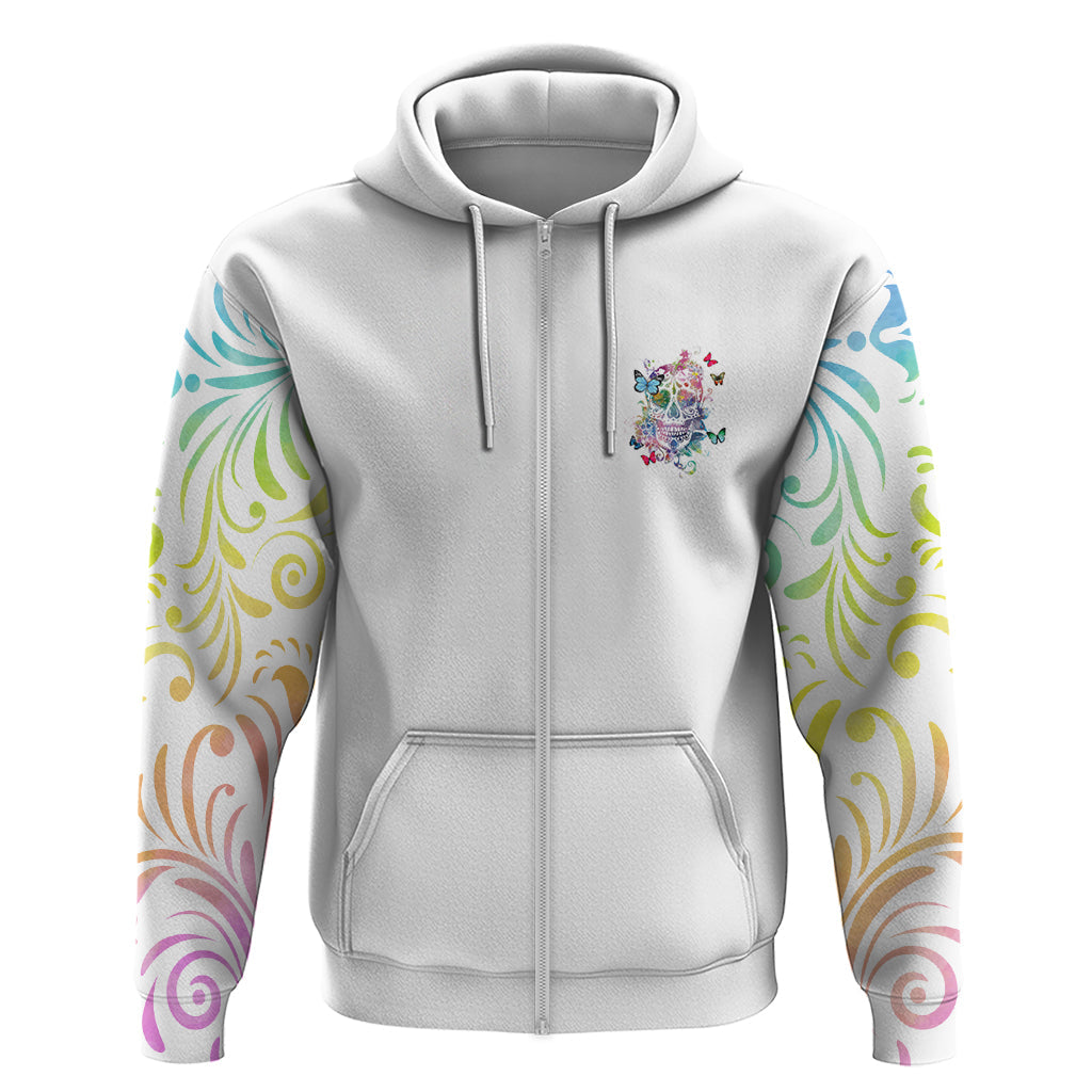 I Try To Avoid Drama Sugar Skull Colorful Hoodie TS04