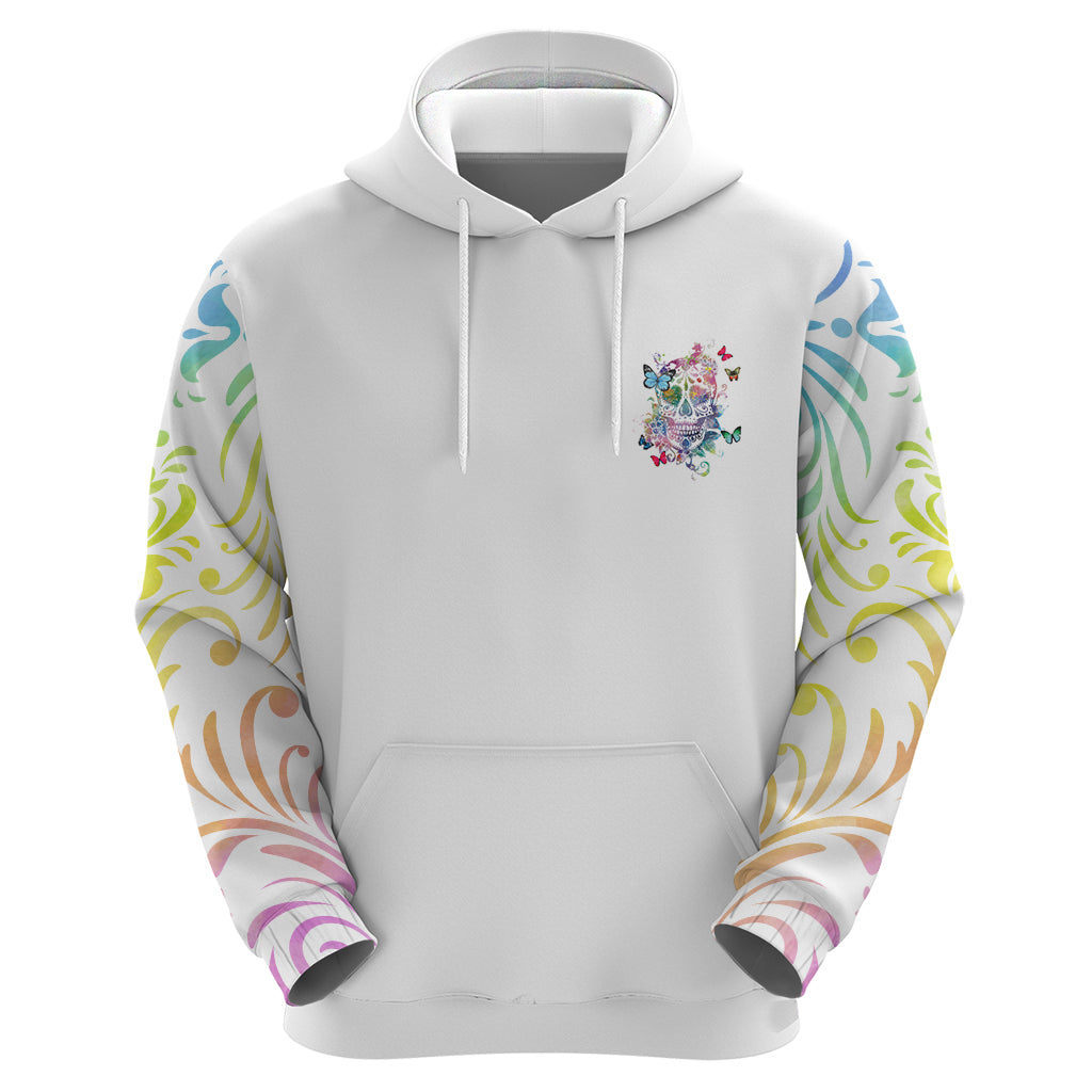 I Try To Avoid Drama Sugar Skull Colorful Hoodie TS04