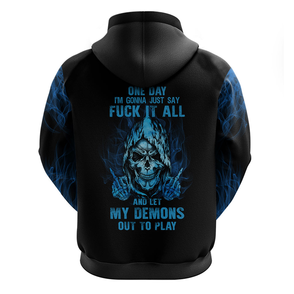 My Demons Out To Play Skull Hoodie TS04
