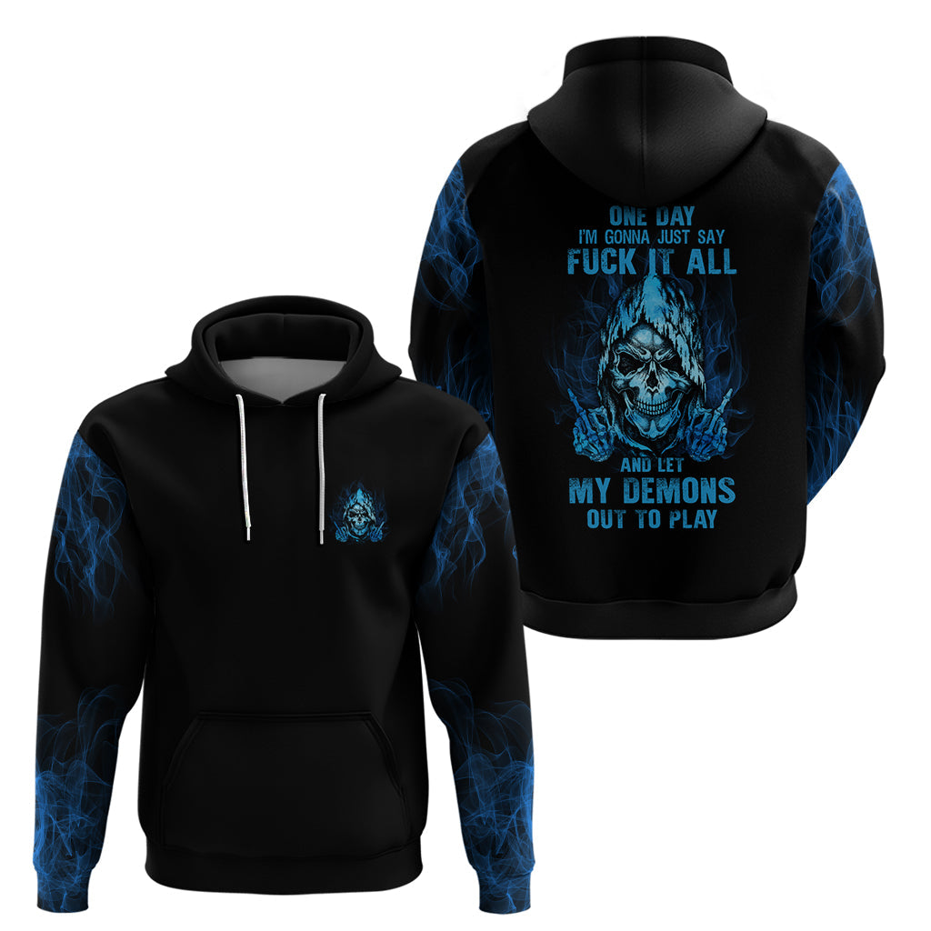 My Demons Out To Play Skull Hoodie TS04