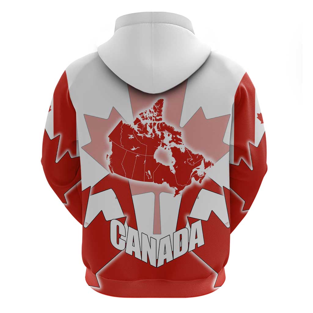 Canada Flag Hoodie National Map & Symbolic Design TS04