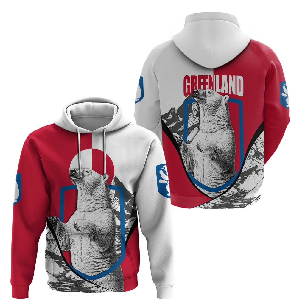 Greenland Pride Hoodie The Spirit of the Arctic Bear TS04