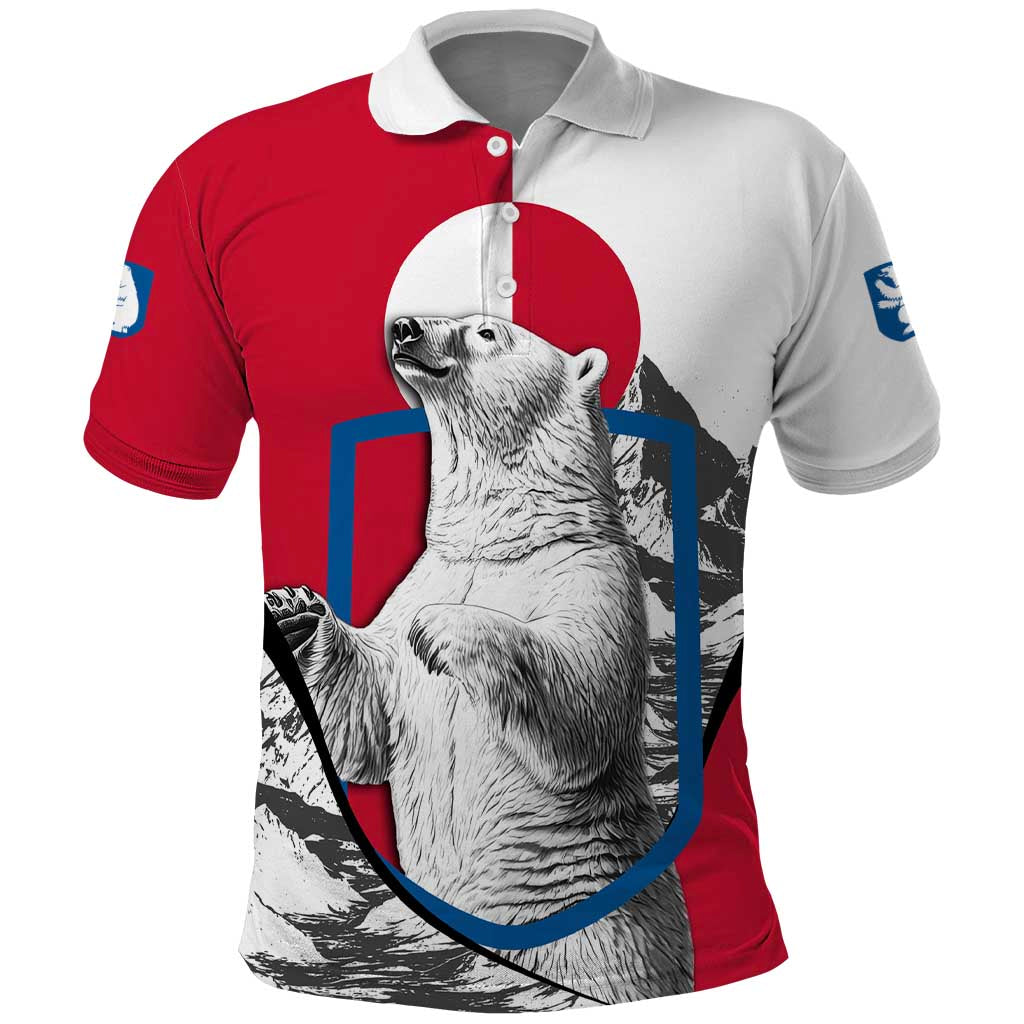 Greenland Pride Polo Shirt The Spirit of the Arctic Bear TS04