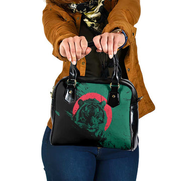 Bangladesh Bengal Tiger Shoulder Handbag with National Flag and Emblem Design TS04