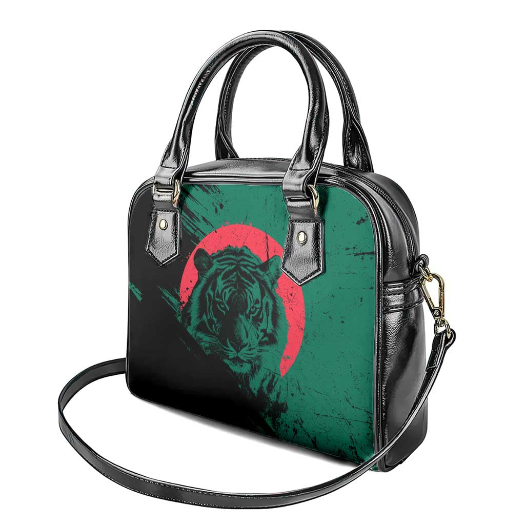 Bangladesh Bengal Tiger Shoulder Handbag with National Flag and Emblem Design TS04