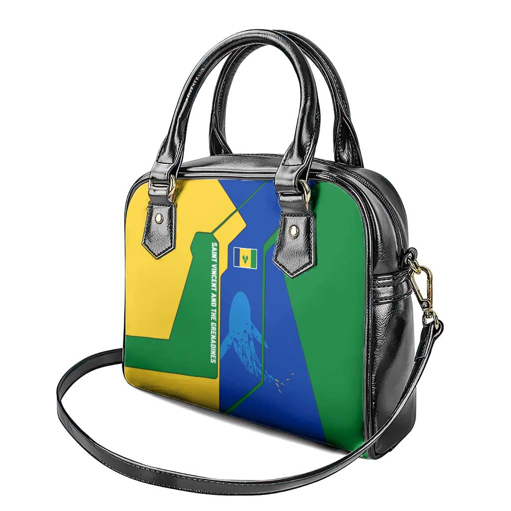 Saint Vincent and the Grenadines Flag Wave Map Shoulder Handbag Caribbean Island Pride Pullover TS04