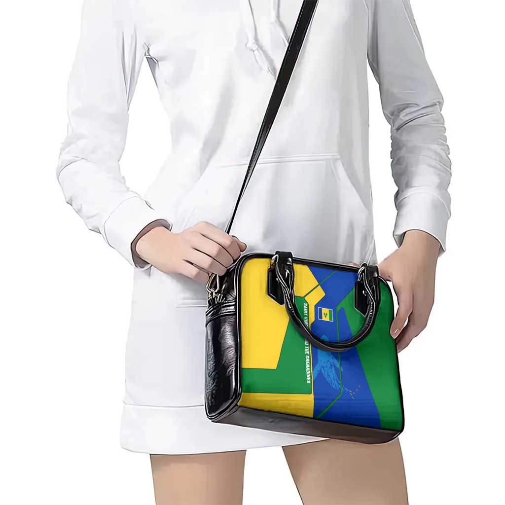Saint Vincent and the Grenadines Flag Wave Map Shoulder Handbag Caribbean Island Pride Pullover TS04