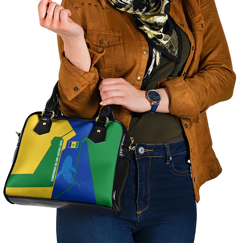 Saint Vincent and the Grenadines Flag Wave Map Shoulder Handbag Caribbean Island Pride Pullover TS04