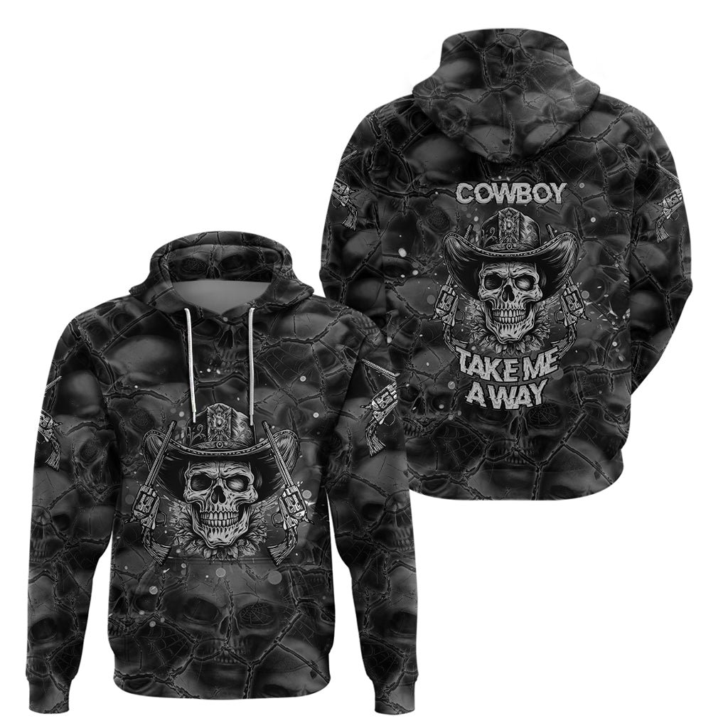 Cowboy Skull Hoodie Cowboy Take Me Away TS04
