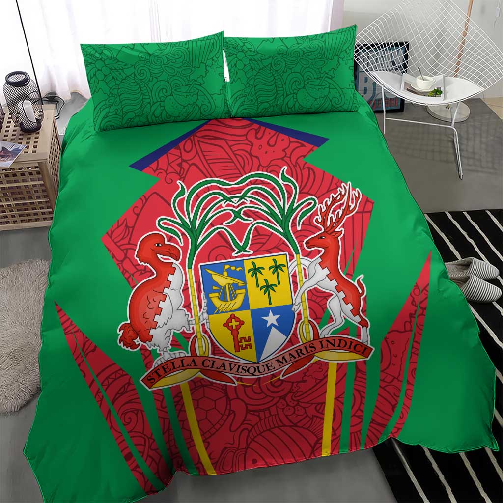 Mauritius Dodo Bedding Set Flag Coat of Arms Traditional Patterns TS04