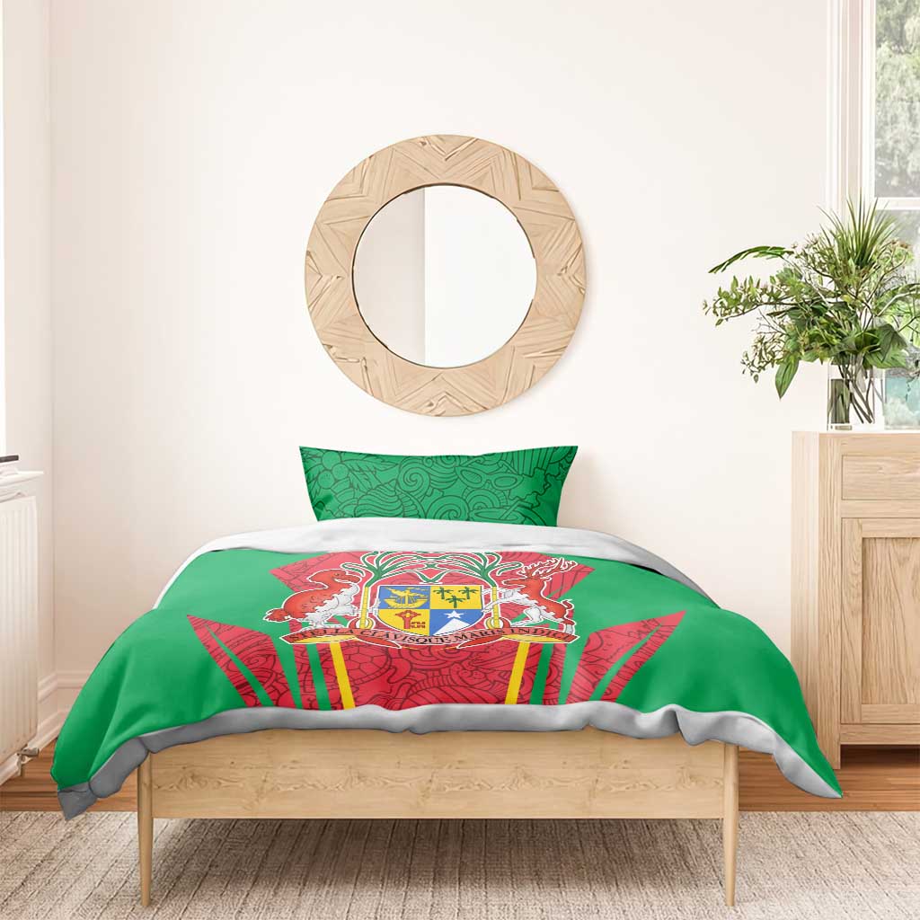 Mauritius Dodo Bedding Set Flag Coat of Arms Traditional Patterns TS04