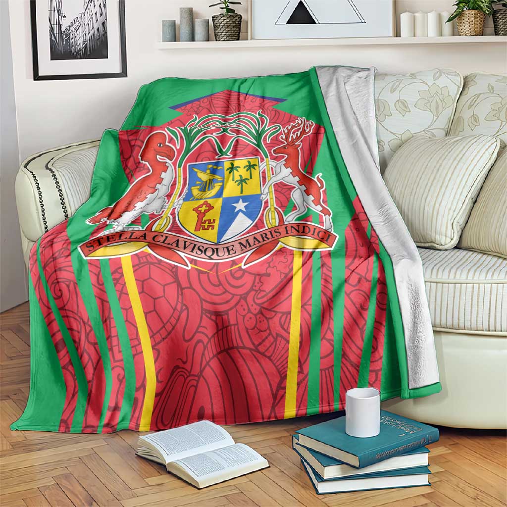 Mauritius Dodo Blanket Flag Coat of Arms Traditional Patterns TS04