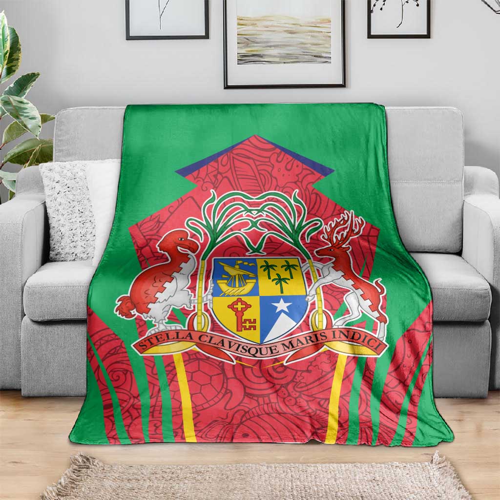 Mauritius Dodo Blanket Flag Coat of Arms Traditional Patterns TS04