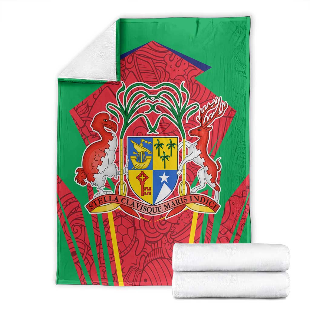 Mauritius Dodo Blanket Flag Coat of Arms Traditional Patterns TS04