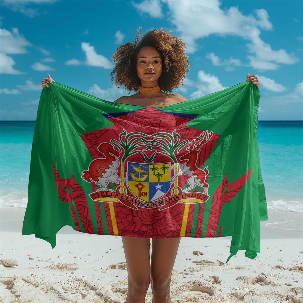 Mauritius Dodo Sarong Flag Coat of Arms Traditional Patterns TS04