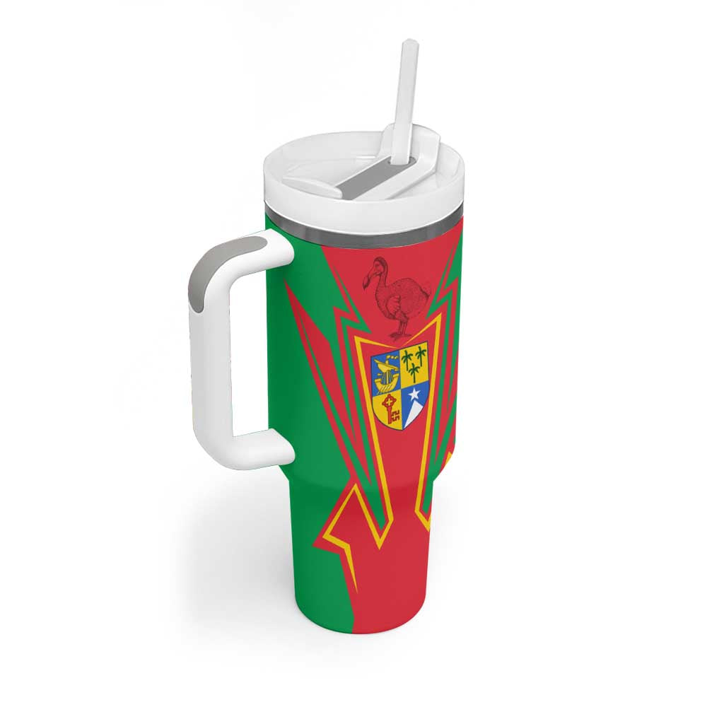 Mauritius Dodo Tumbler With Handle Flag Coat of Arms Traditional Patterns TS04