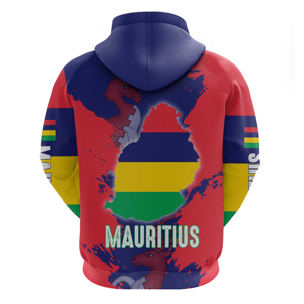 Mauritius Hoodie National Emblem Integrated with Country's Shape  Symbolic Design TS04